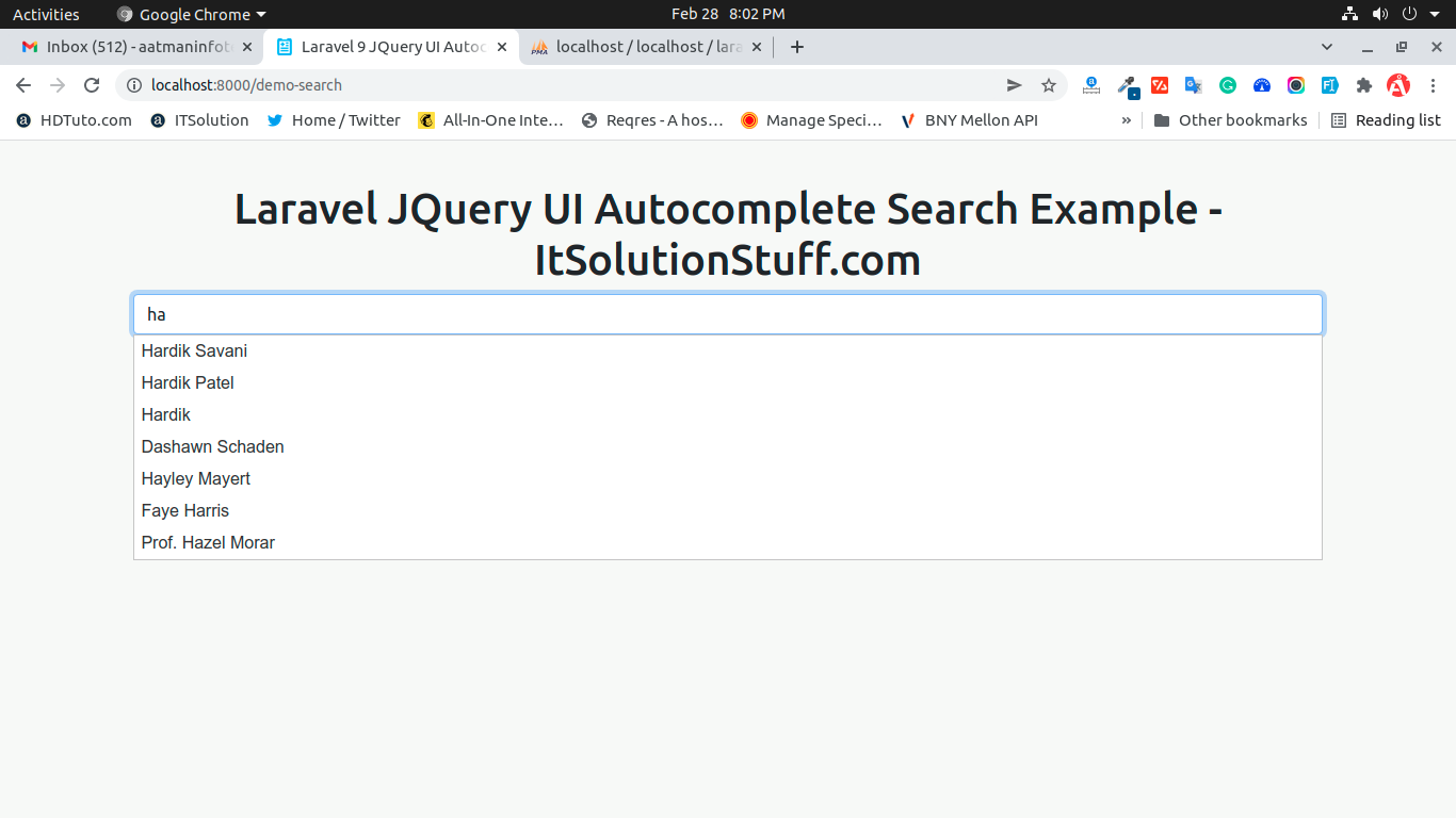 Laravel JQuery UI Autocomplete Ajax Search Example ItSolutionStuff