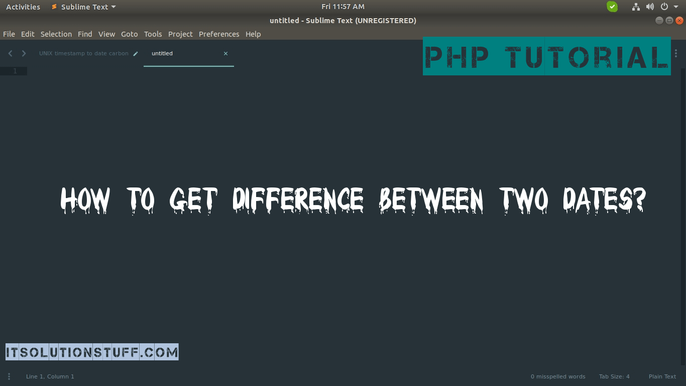 How To Get Difference Between Two Dates In PHP ItSolutionStuff